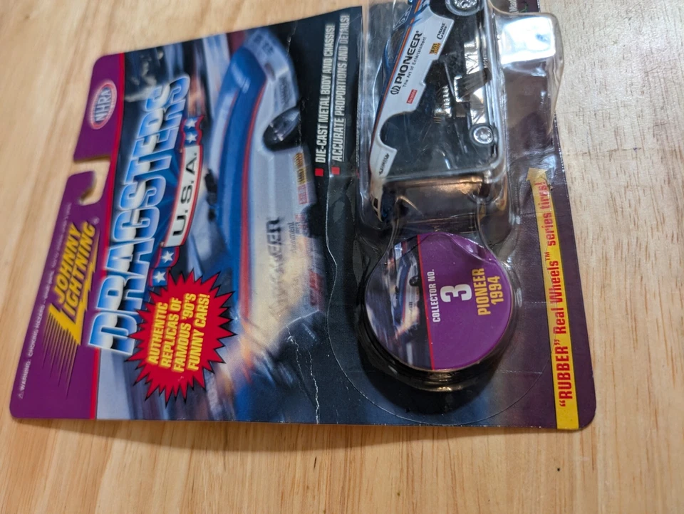 Johnny Lightning Dragster 1997 nuevo uso Pioneer NHRA coche divertido Foto 3 de 4