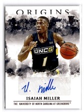 2021 Panini Origins Draft Picks Isaiah Miller #OR-IMI RC Auto UNCG 