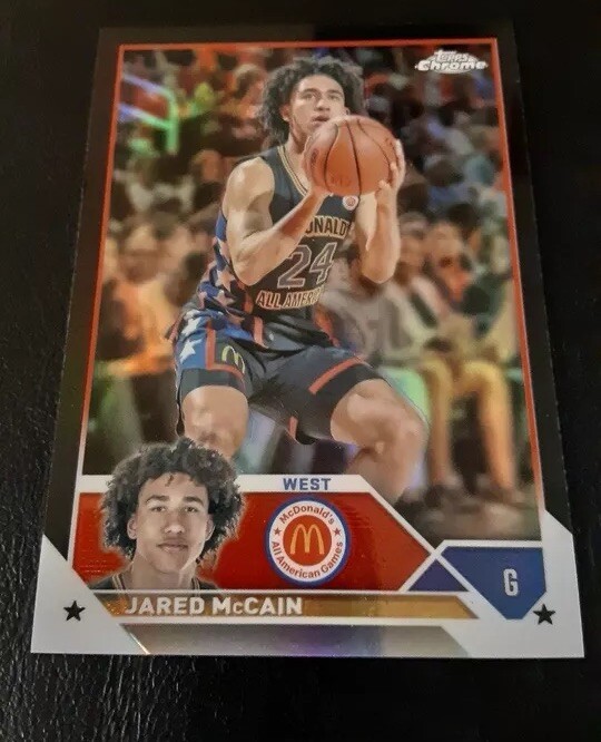 2023 Topps Chrome McDonald's All American - Black Refractor #21 Jared McCain /10