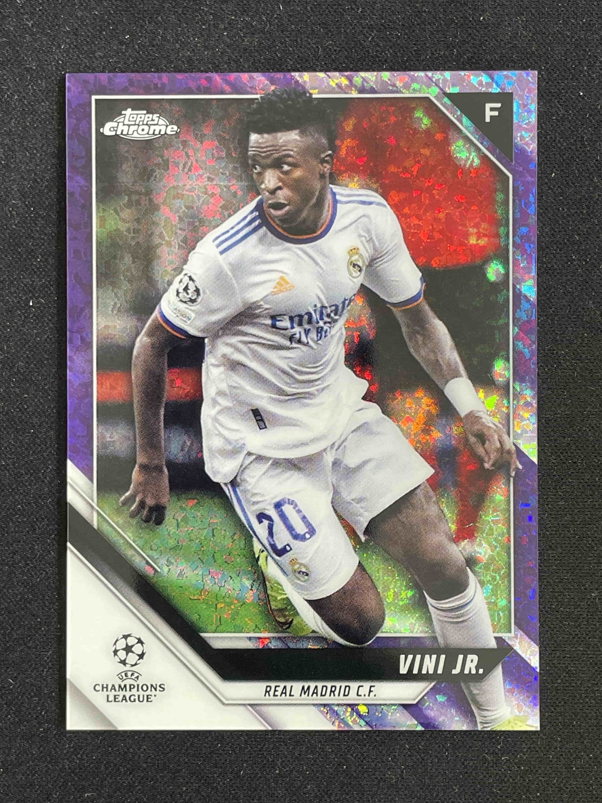 Vini Jr. 2021-22 Topps Chrome UCL Purple Mini-Diamond Refractor 041/250 #63
