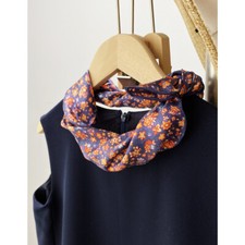 New Boutique 14Momme Twill Silk Scarf Necktie Hairband Print Square Scarf 53cm 