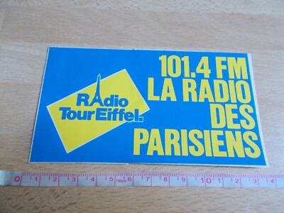 Aufkleber Radio Tour Eiffel 101.4 FM