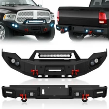 Front /Rear Bumper For Dodge Ram1500 13-18(Exclude Rebel)&19-24 Ram 1500 Classic