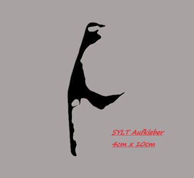 Sylt Insel Aufkleber 4x10 Küste Decal Sticker Auto Design Style Dekorfolie 3M