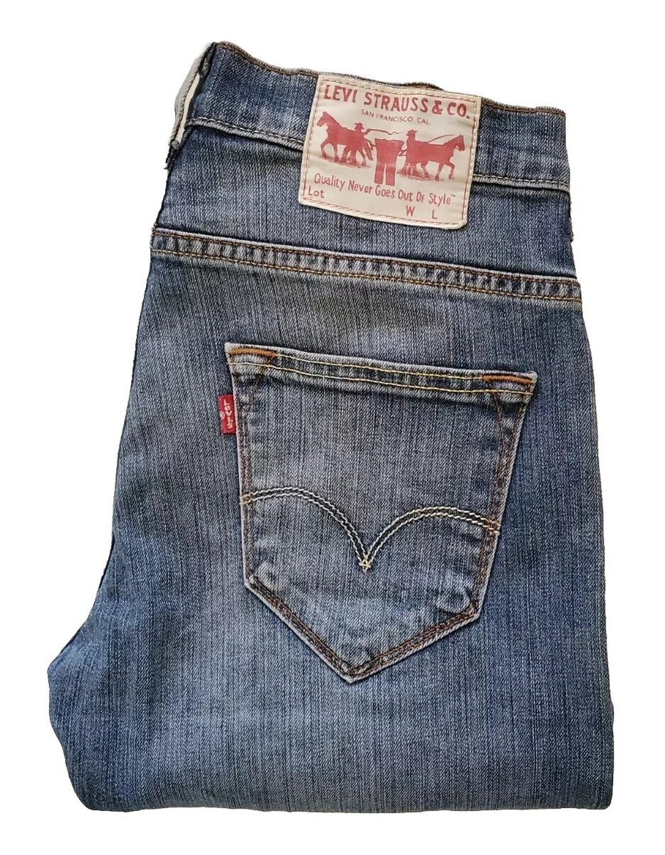 LEVIS 273 Jeans Mens W 29 L 32 vintage straight slim fit blue