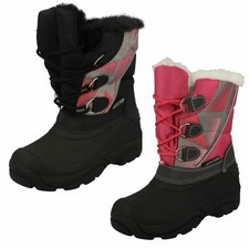 'Girls Reflex'  Faux Fur Snow Boots - N4R066