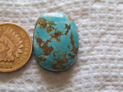 King's Manassa Turquoise 15 carat Cabochon American Blue Green Cab Lick Skillet