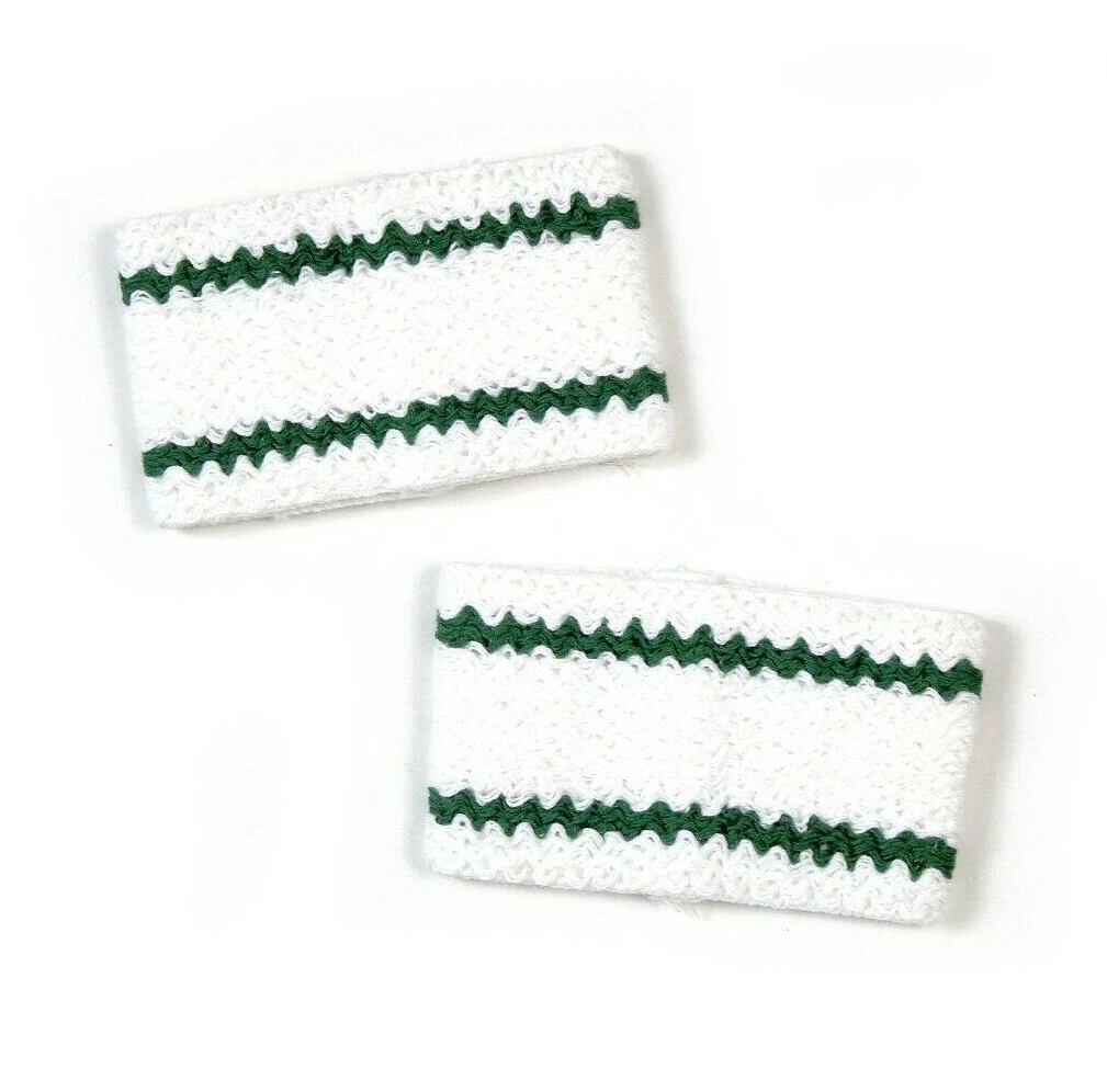 NOS 60s 70s Lacoste vintage wristbands sweatbands tennis OG white France  RARE