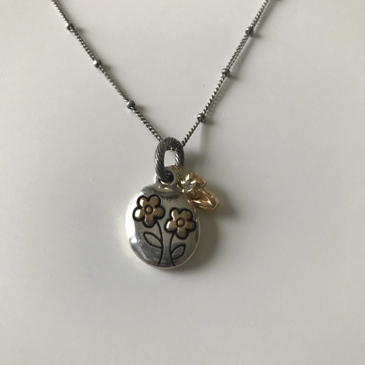 BRIGHTON FRIEND FOREVER 2 Tone Silver Gold PETITE Reversible