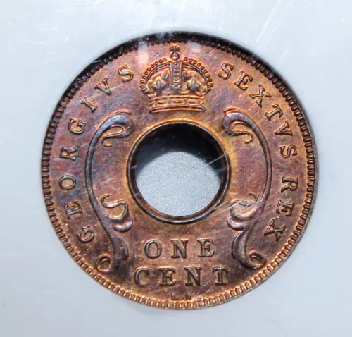 East Africa 1952 KN Cent SPECIMEN-PROOF NGC GRADED SP 65 BN