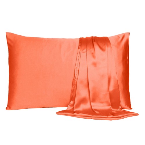 Pillowcase Queen King Standard Silk Satin Bedding Soft Pillow Cover Single Pcs - Picture 92 of 156