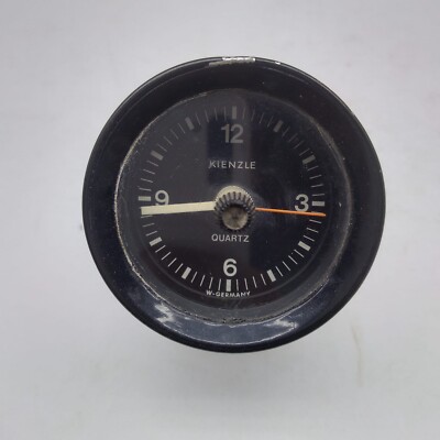 VINTAGE OLD KIENZLE ANALOG CAR CLOCK DASHBOARD QUARTZ 12V NOS GERMANY