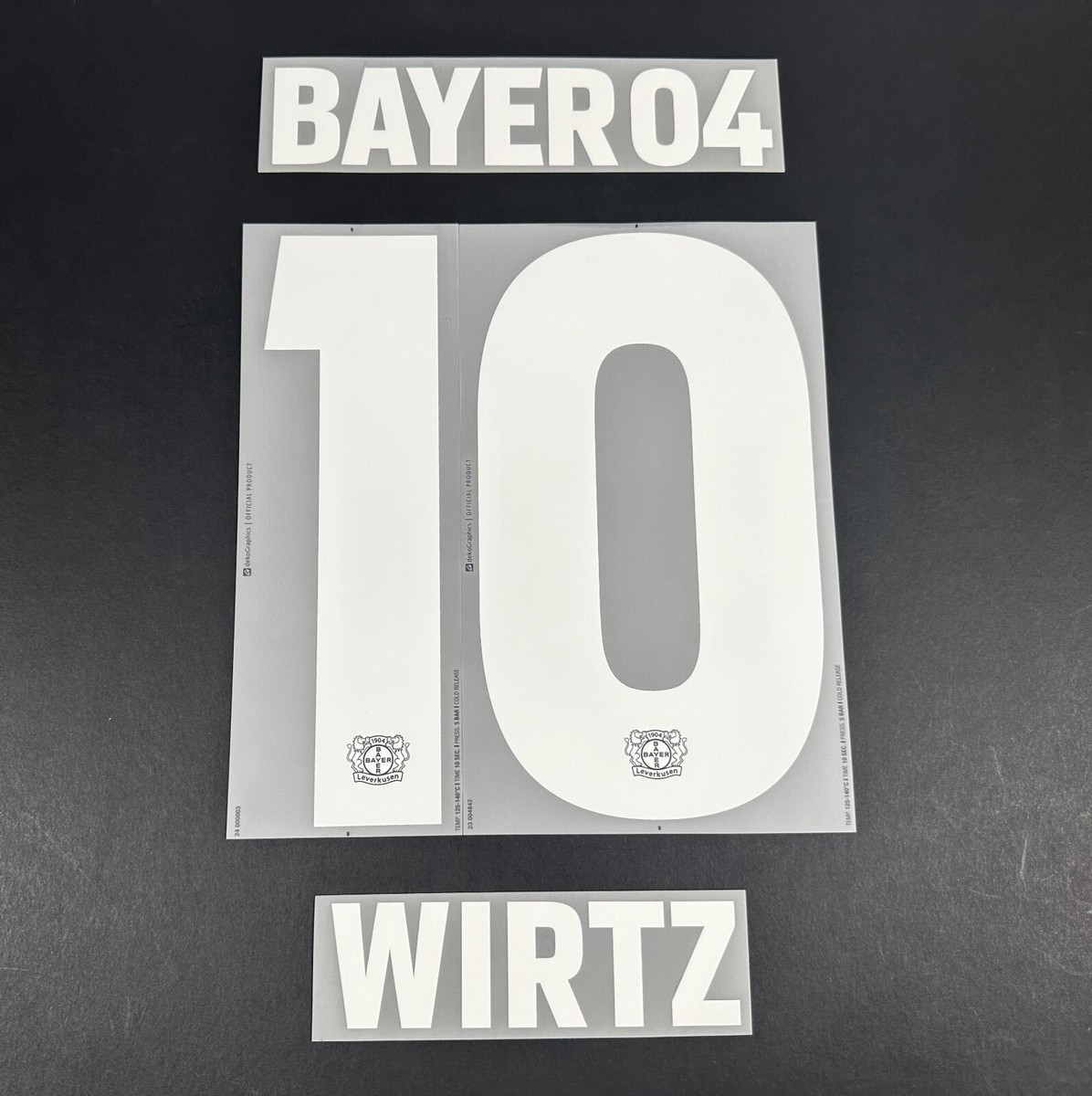2023 2024 DekoGraphics BAYER LEVERKUSEN WIRTZ 10 3RD THIRD