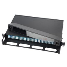 36 Port Rack Mount Fiber Termination Box Patch Panel 1U 144 Cores LC UPC Frame