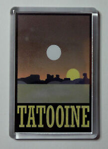 Star Wars Tatooine Travel Poster Fridge Magnet
