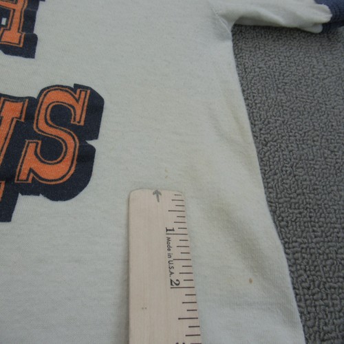 Vintage Busch Gardens Shirt Youth L Beige Williamsburg 90s Single Stitch Ringer - Picture 8 of 16