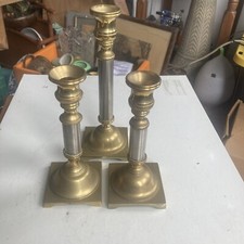 candlestick holders  Brass And Stainless Steel Combo
