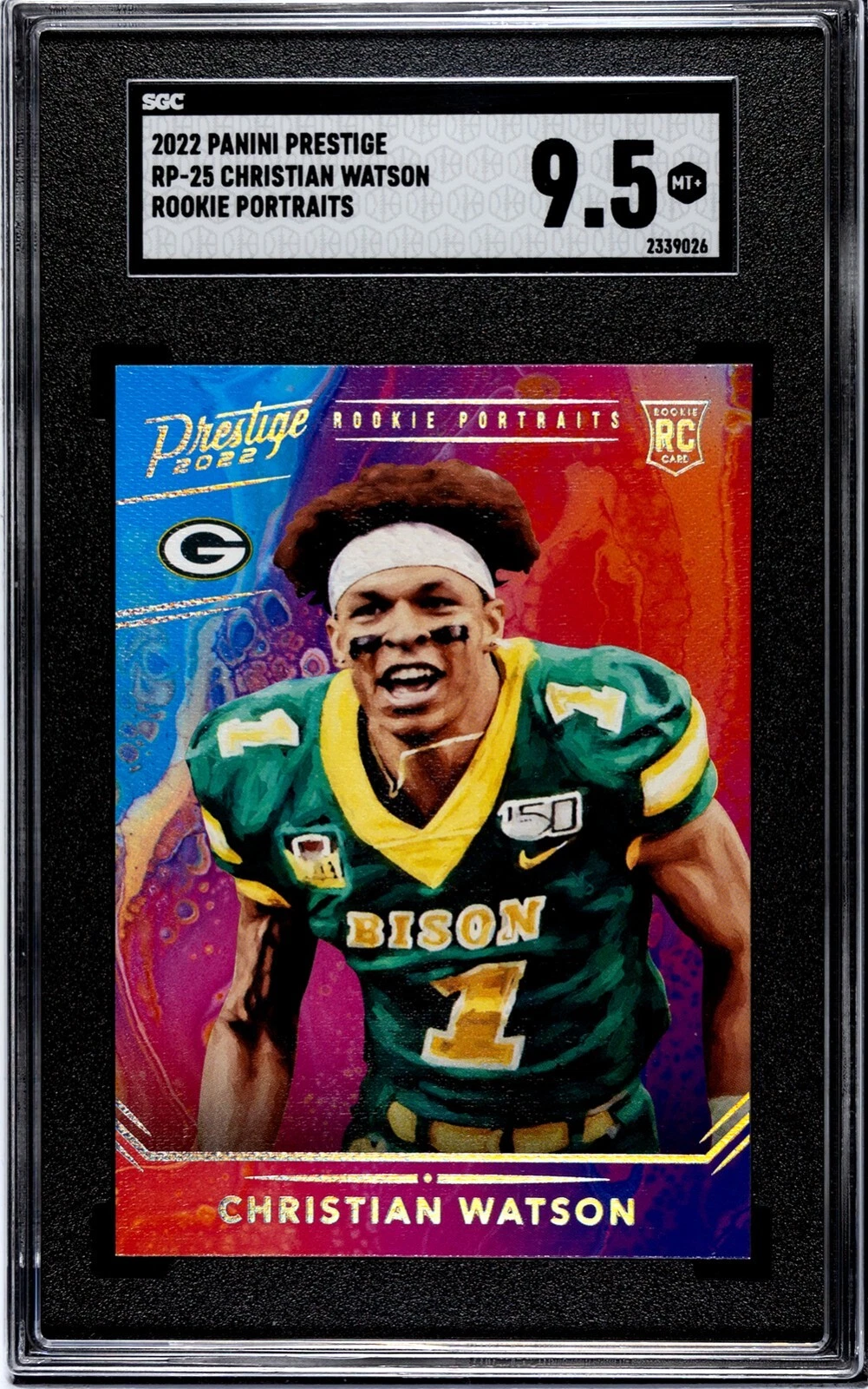 Christian Watson Panini Prestige Rookie Portraits #RP25 Base