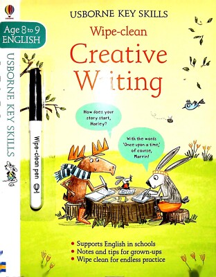 Wipe-Clean Creative Writing 8-9 Usborne Key Skills  English Learning Book New