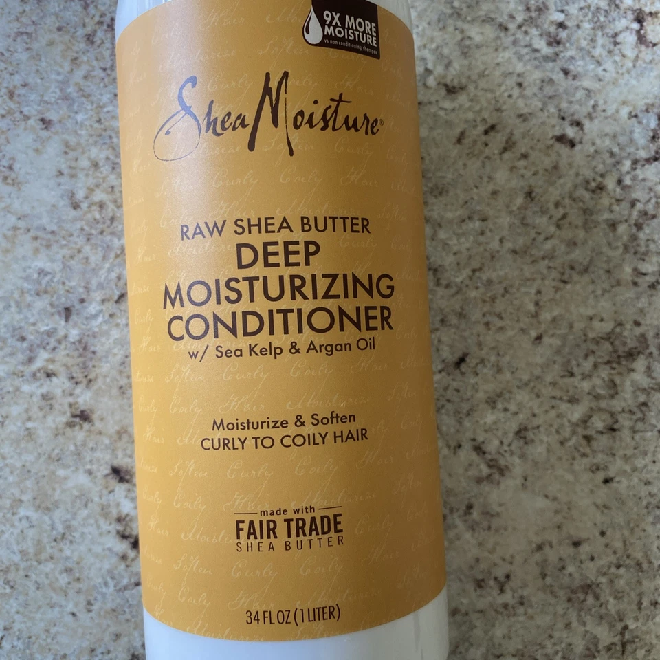 Acondicionador Hidratante Profundo Raw Shea Moisture para Unisex - 34 FL OZ Foto 2 de 4