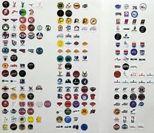 NBA Logo Timeline Decals for OPI Basketball Sets