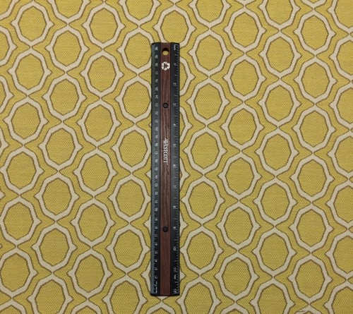 BALLARD DESIGNS CAPRI BUTTER YELLOW MEDALLION SUNBRELLA OUTDOOR FABRIC BY YARD - Picture 2 of 5