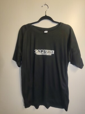 Capsule Corp Bulma Son Goku Anime Dragon  Herren Polyester T-Shirt XL Schwarz