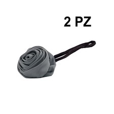 Set 2PZ Gray Hair Bun Accessory Flower With Stick - FC01-2PZ GRAY