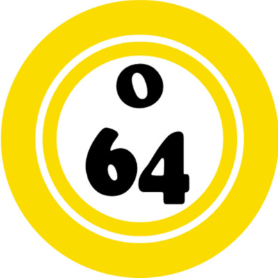 O 64 O64 Bingo Ball - 3 Pack Circle Stickers 3'' x 3'' - Hobby Number Board Lucky