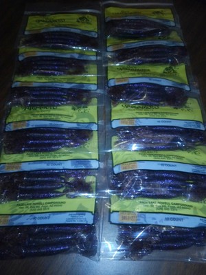 Hula Grubs 4/" 9410-149 Root beer W//Gold Flake Gary Yamamoto Lot of 12 packs
