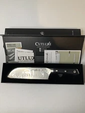 Cutluxe Santoku Knife 7"Chopping Knife Forged High Carbon German Steel