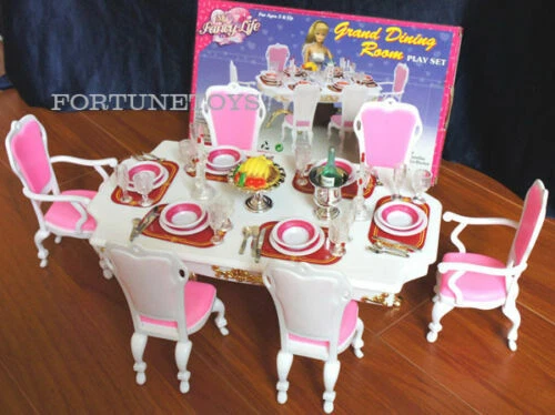 FANCY LIFE DOLLHOUSE FURNITURE SIZE GRAND DINING ROOM Playset For