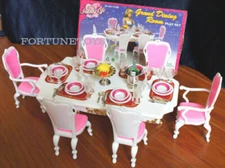 My Fancy Life Barbie Size Dollhouse Furniture Grand Dining Room Play Set