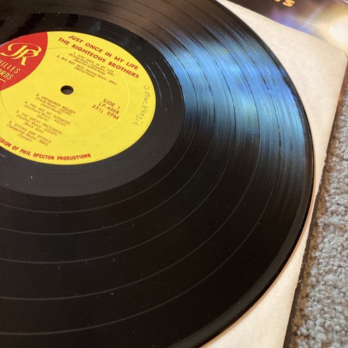 Just Once In My Life LP The Righteous Brothers 1965 VG+ Vinyl Unchained Melody - Imagen 6 de 6