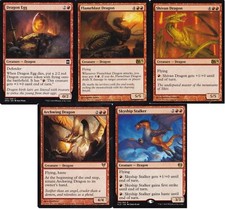 Mazzo Drago Rosso (Mono Rosso) - Shivan - 60 Carte MTG Magic Gathering