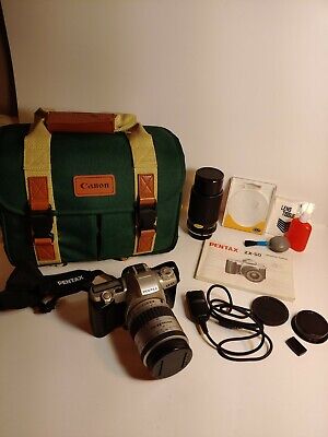 Pentax ZX-50 35mm SLR Film Camera/Manual & 28-80/80-200 Tokina Lens