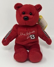 Dale Earnhardt Jr 8 23 Karat Gold'n Bear Nascar Bean Bag Plush Stuffed 8.5