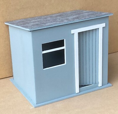 Bemalter zusammengebauter Holz MDF Geräteschuppen Tumdee Maßstab 1:12 Puppenhaus Miniatur KM