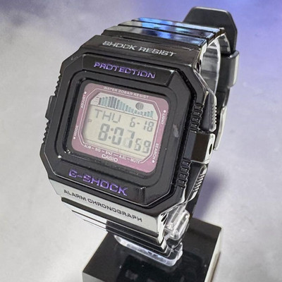CASIO G-SHOCK G-LIDE GWX-5600 Black Purple Digital Watch Y2K Working
