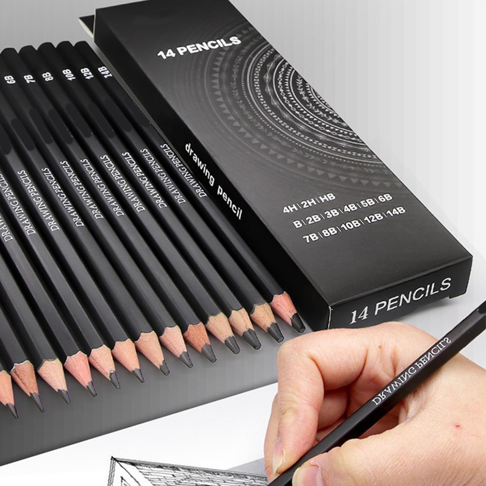14Pcs Painting Graphite Pencils Drawing Pencils for Sketching Children ...
