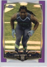 2014 Topps Chrome Retail Purple Refractor Jason Verrett #195 0a1