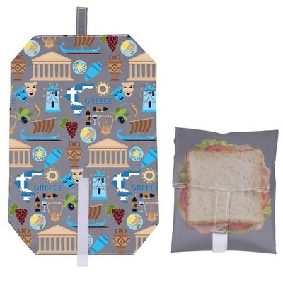 Greece Country Map Europe Cuisine Lover Kitchen Reusable Bread Bag Mom Dad BF...