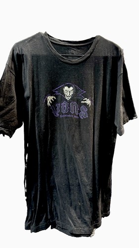 Vans, VANS Vampire Dracula Logo T-Shirt - L - Black Tee Vintage