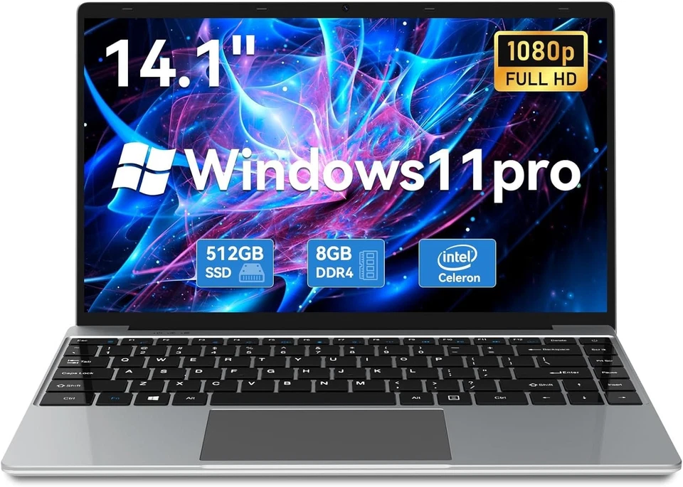14 inch Laptop, 8GB RAM 512 GB SSD, FHD 1920 x 108 - Image 3 of 4