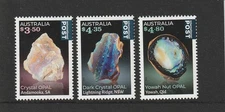 Australia 2025: Opals - International Post Stamps - Design Set x 3 Stamps. MNH.