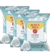 Burt's Bees 3 in 1 Facial Cleansing Towelettes 3 PACKKKK 