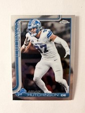 Topps 2025 Chrome Aidan Hutchinson Base #104 Lions NFL Football Card