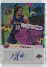 2022 Panini Spectra RetroSpect Marble Prizm 5/5 Pau Gasol #RSA-PAU Auto HOF 7o6