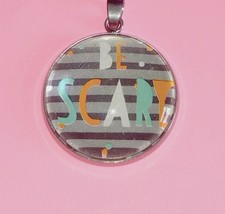 Trick or Treat Necklace Stainless Steel Be Scary Witch Style