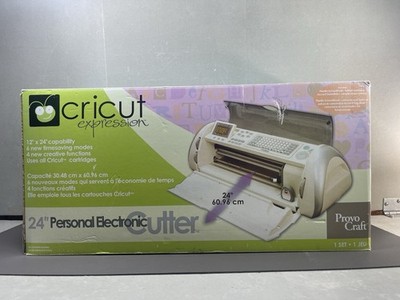 Cricut Expression 24'' Personal Electronic Cutter Machine Bundle & 7 Cartridges